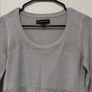 Rock & Republic Light Gray Sparkling Women's Sweater